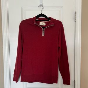 Men’s Red Quarter Zip: The Normal Brand